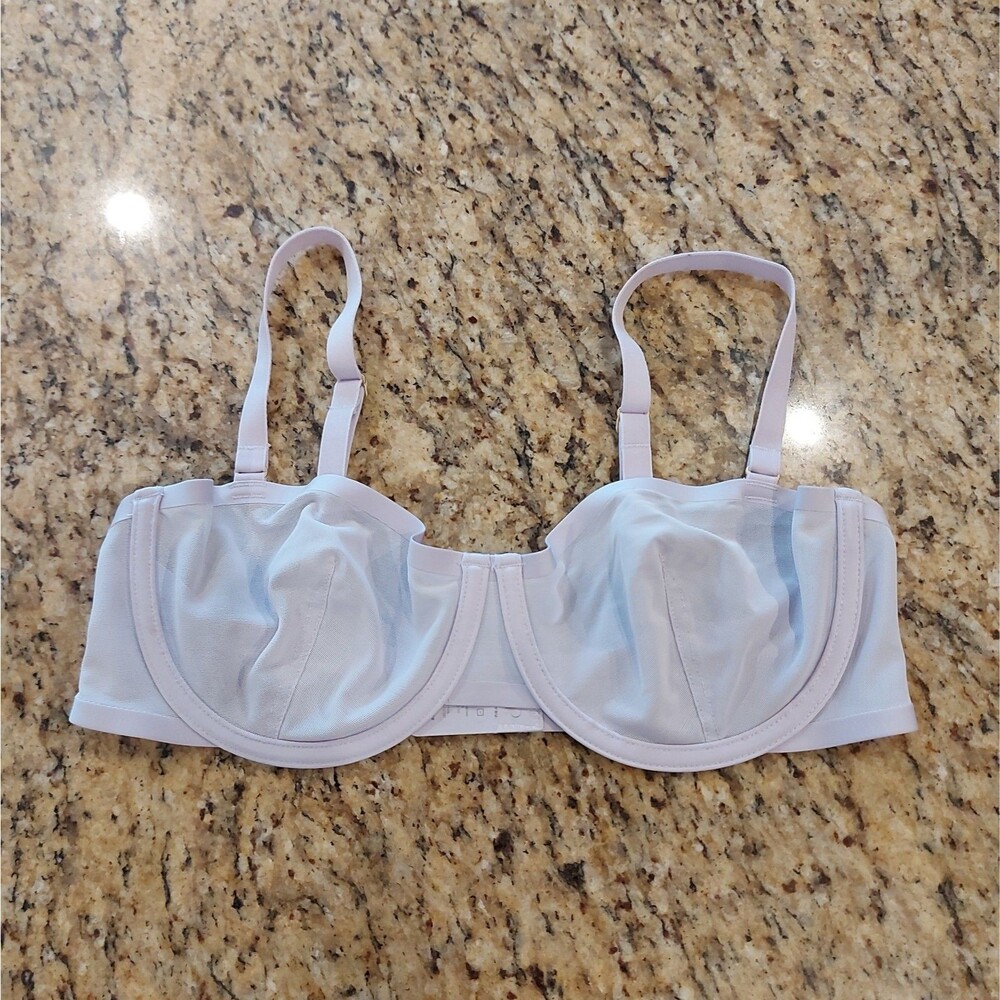 NWOT CUUP Bra THE BALCONETTE Light Purple Size 34C Unlined Underwire Adj Strap